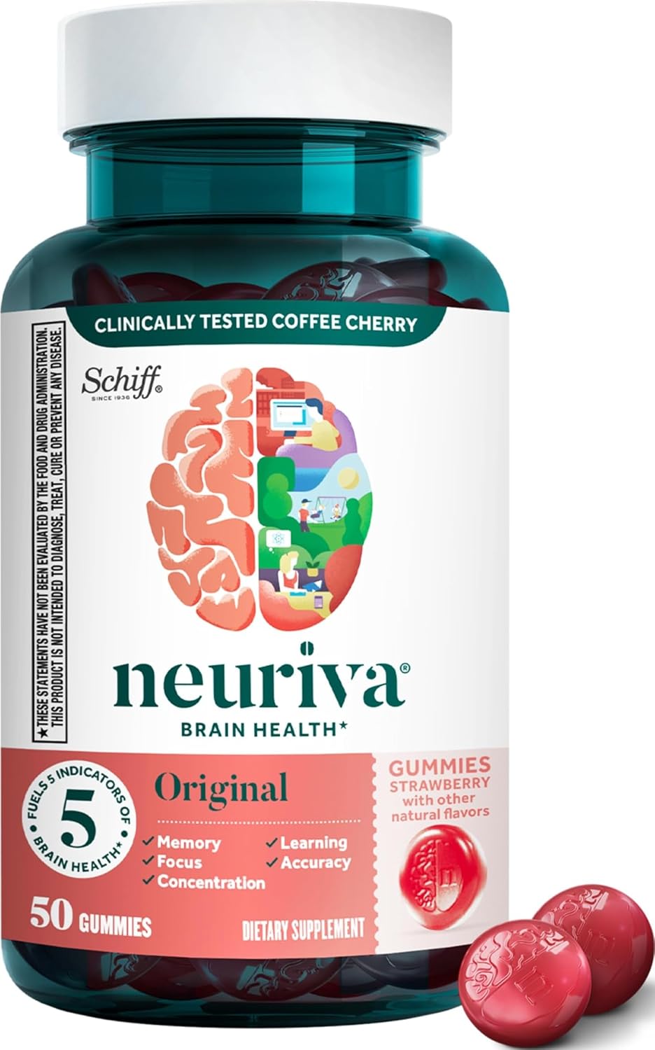 NEURIVA Original Strawberry Gummies